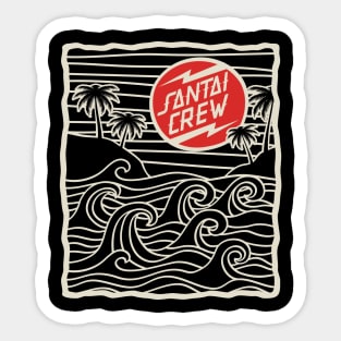 Santai Crew Sunset Sticker